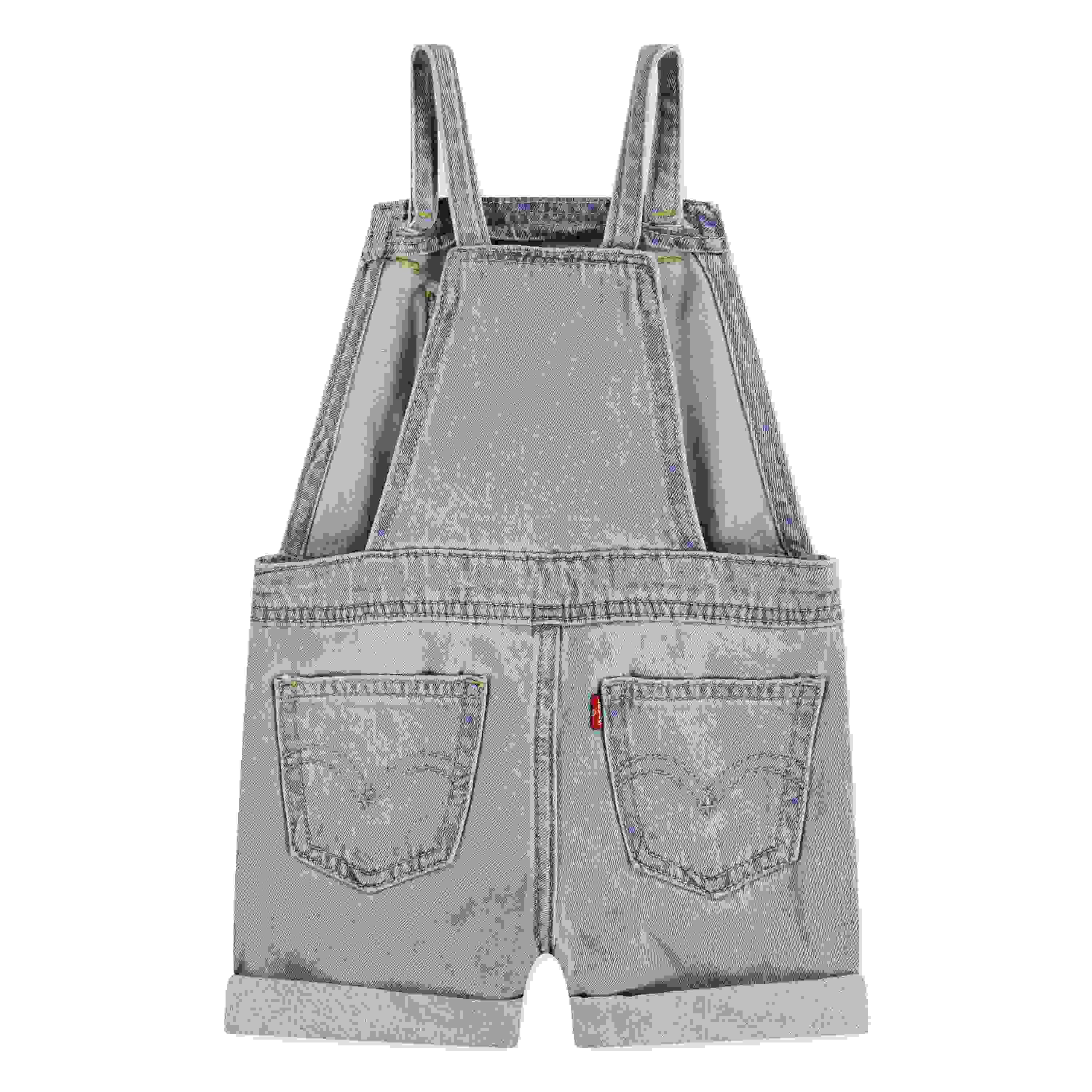 Levi's Knot Strap Infant Girls' Light Blue Wash Denim Shortalls